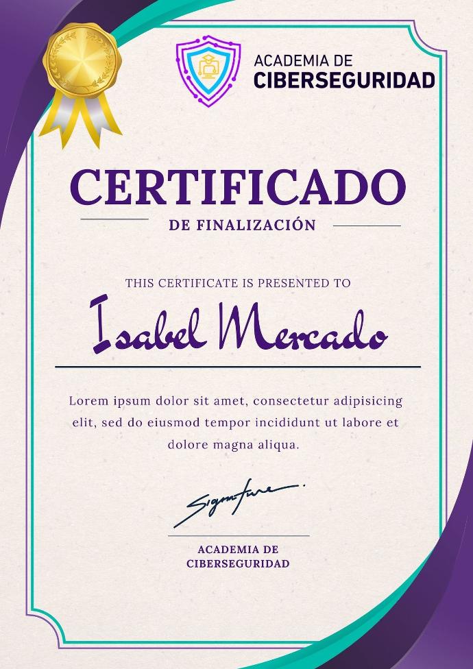 Certificado de finalización