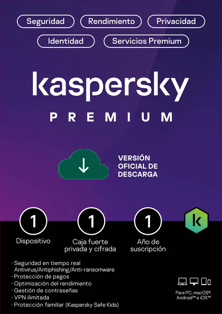 Kaspersky Premium (1 Dispositivo)