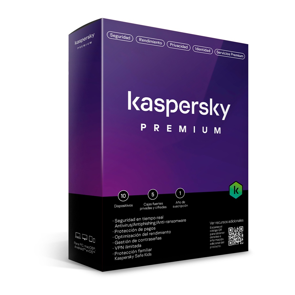 Kaspersky Premium (3 Dispositivos)